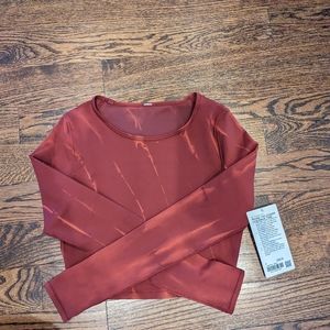 LULULEMON wunder cropped long sleeve